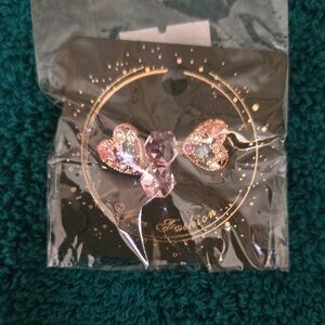 Pink Heart Crystal Earrings